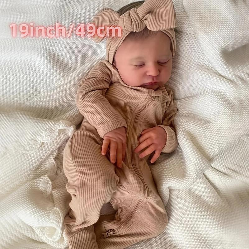 49Cm Reborn Baby Doll,3D-Painted Skin with Visible Veins Realistic,Newborn Gifts