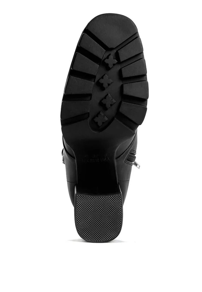 Grahams Faux Leather Lace up Boots