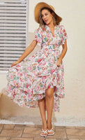 Tiered Floral Midi Dress