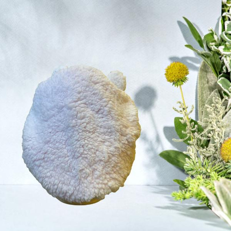 Luxury White Teddy Satin-Lined Bonnet - 3D Plush Bonnets, Adjustable, Stylish, Daily Hair Care, Bonnet