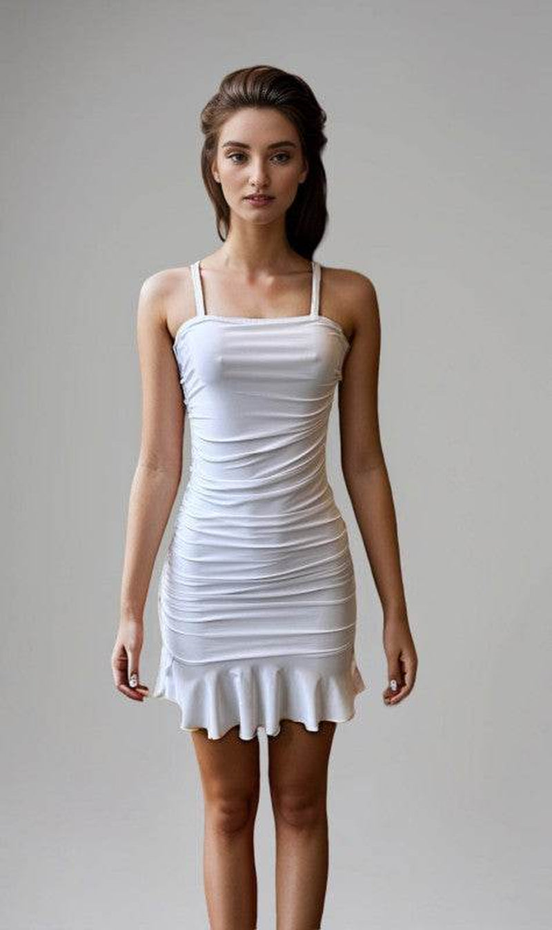 Juniors Trina Ruffle Bottom Dress