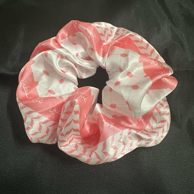 Pink Keffieyeh Scrunchie - Updated