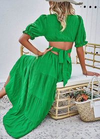 Open Back Midi Dress
