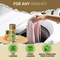 Laundry Scent Boosters Tropical Aroma Washer Beads and Deodorizer Supplies Fragrance Essentials for All Fabric Scented Bulk Odor Eliminator and Clothes Refresher Long Lasting Smell Remover
