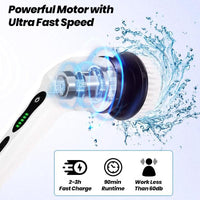 Electric Spin Scrubber with 9 Replaceable Brush Heads Dual Speed Adjustable Handle for Bathroom Kitchen Car Portable Durable USB-C Fast Charging Cleaner Household Itemcarrie-