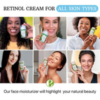Retinol Cream for Face anti Aging Face Moisturizer with Collagen & Hyaluronic