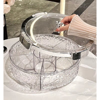 Ripple Seal Snack Box Compartment Food Storage Tray Dried Fruit Snack Tray Snacks Nuts Storage Box Dried Fruit Tray 정리함