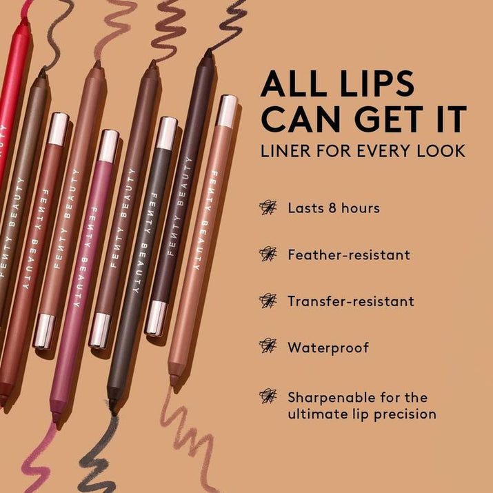 Fenty Beauty Swirled Lip Essentials: Gloss Bomb Lip Gloss + Trace’D Out Lip Liner