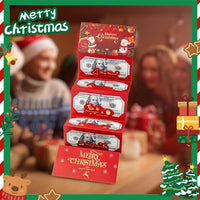 4PCS Christmas Cash Gift Envelope with Cartoongreeting Card-Creative Surprise Money Clipwallet & Unique Cash Box, Fun Holiday Gift Formen,Women & Any Recipient