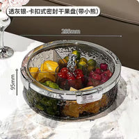 Ripple Seal Snack Box Compartment Food Storage Tray Dried Fruit Snack Tray Snacks Nuts Storage Box Dried Fruit Tray 정리함