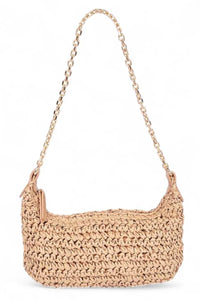 Faux Straw Fashion Shoulder Bag