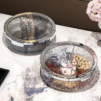 Ripple Seal Snack Box Compartment Food Storage Tray Dried Fruit Snack Tray Snacks Nuts Storage Box Dried Fruit Tray 정리함
