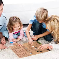 Baseball Dice Board Game Wooden Dice and Marble Board Game Interactive Double Battle Table Game Fun Sports Toy