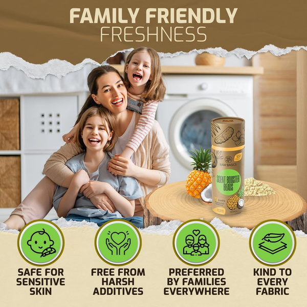 Laundry Scent Boosters Tropical Aroma Washer Beads and Deodorizer Supplies Fragrance Essentials for All Fabric Scented Bulk Odor Eliminator and Clothes Refresher Long Lasting Smell Remover