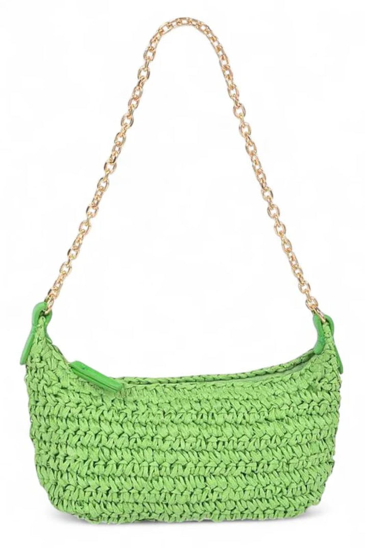 Faux Straw Fashion Shoulder Bag