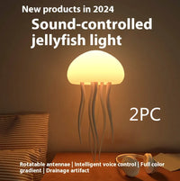 Jellyfish Mood Lamp LED Jellyfish Night Light Portable Jellyfish Lamp Smart Table Lamp for Bedside Desk